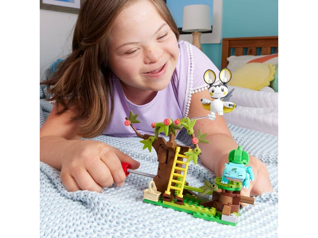 Pokémon Méga La forêt enchantée d'Emolga et Bulbasaur Mattel HTH69