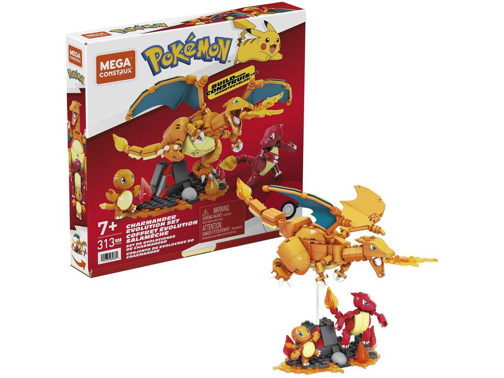 Pokémon Mega Construx Set Evoluzioni Charmander Mattel HFG06
