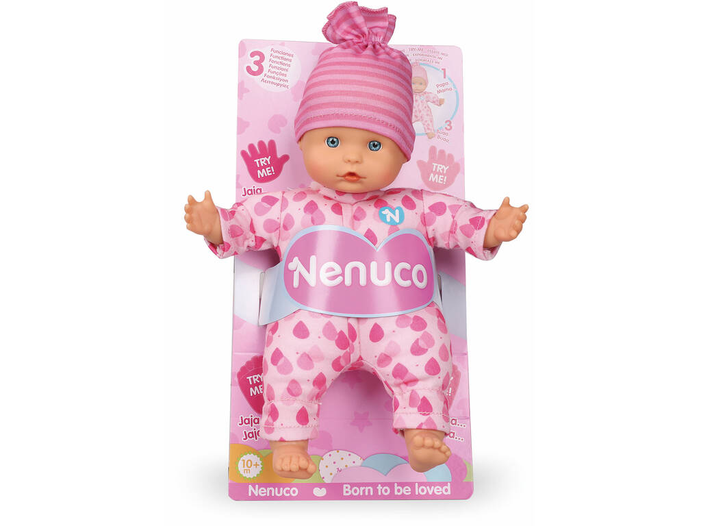 Nenuco Jouet doux 3 fonctions Rose Famosa NFN85000