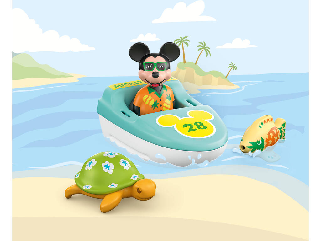 Playmobil 1.2.3 Disney Gita in barca con Mickey 71417