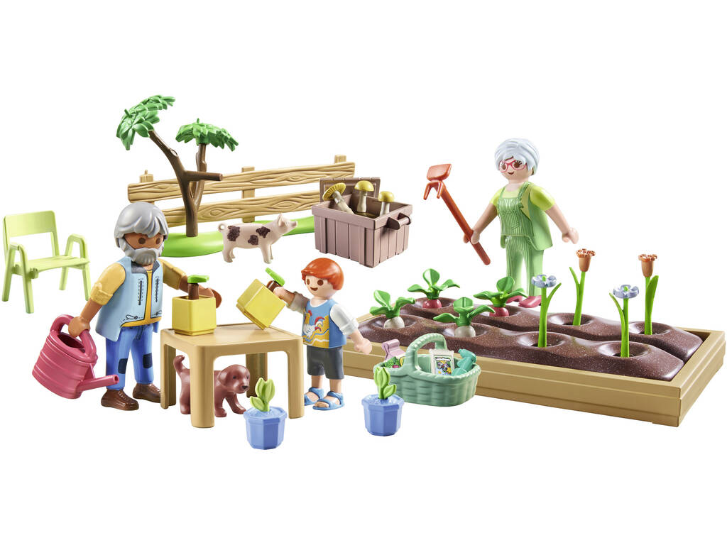 Playmobil Verger de campagne avec les grands-parents 71443
