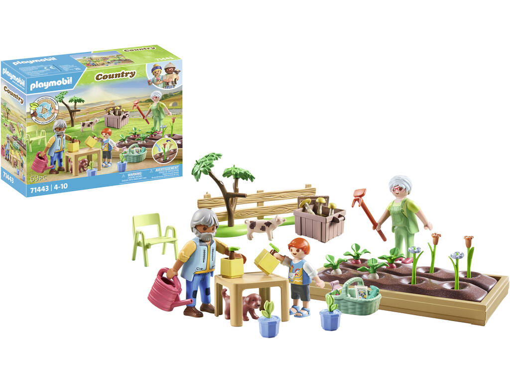 Playmobil Verger de campagne avec les grands-parents 71443