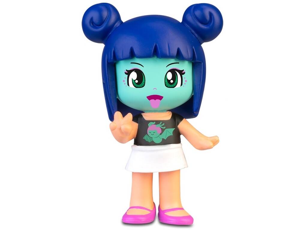 Pinypon Terrific Serie 14 Berühmte Puppe mit blauen Haaren PNY60000