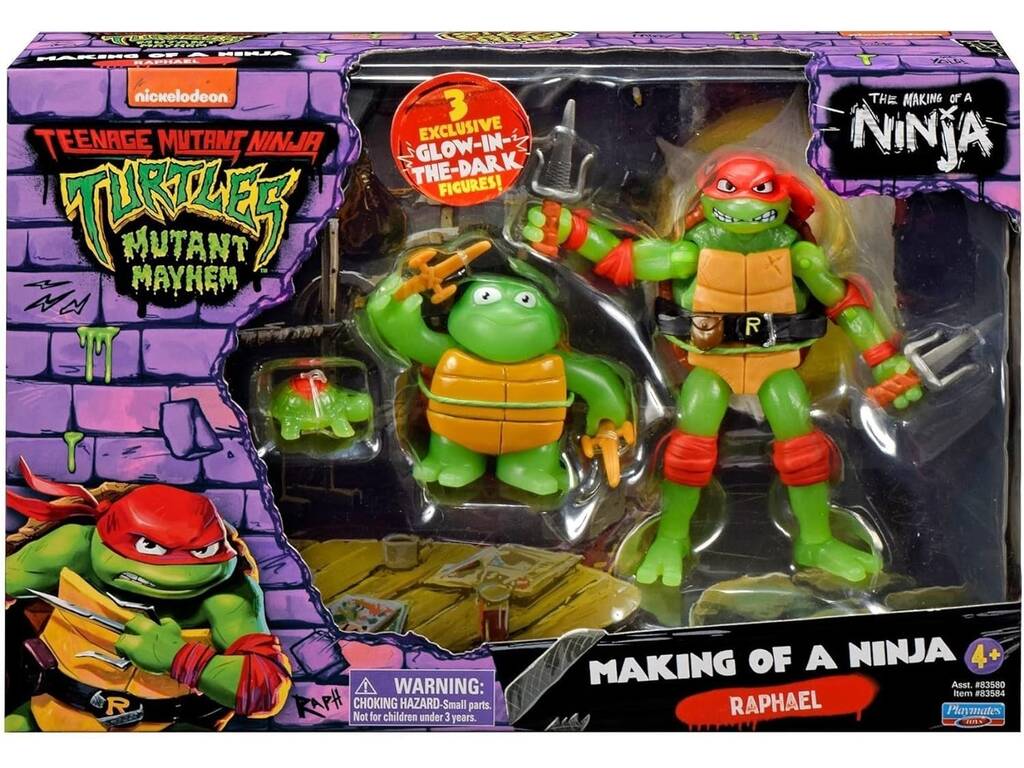Tartarughe Ninja 3 Pack Figure Evoluzione Famosa TU819500