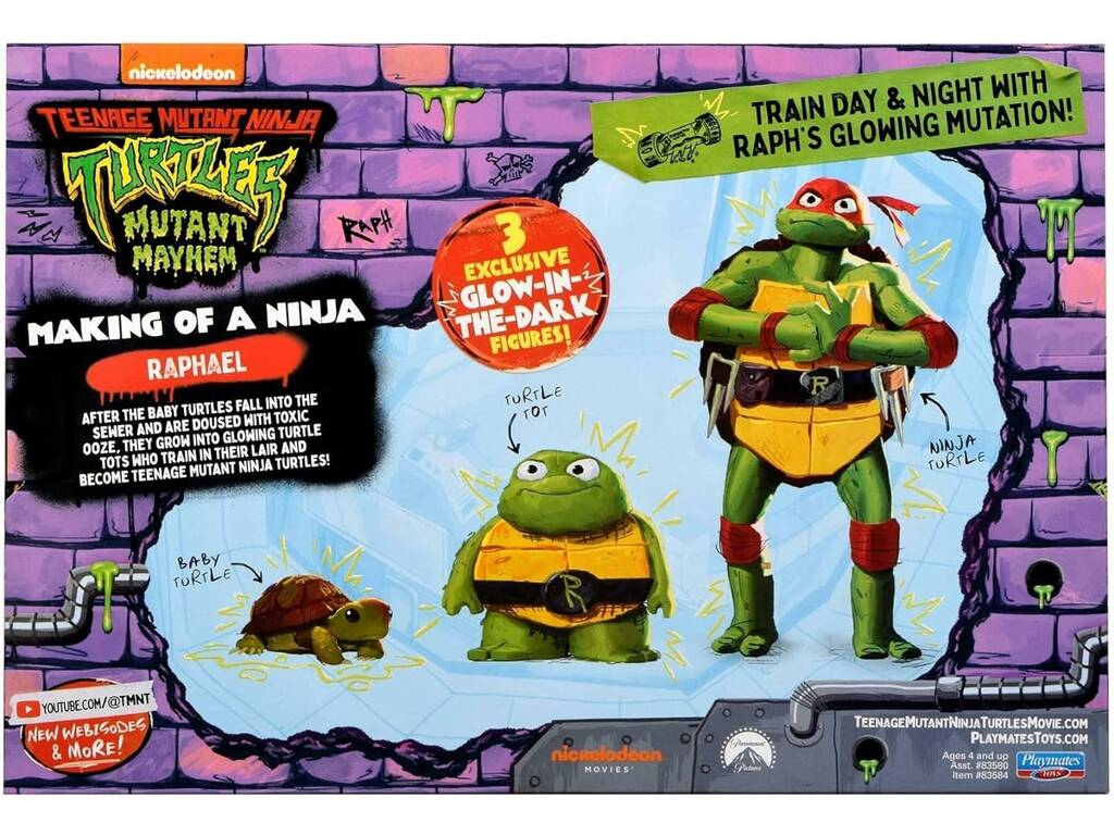 Tartarughe Ninja 3 Pack Figure Evoluzione Famosa TU819500