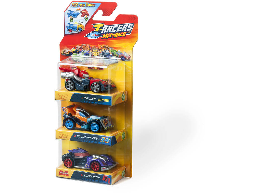 T-Racers Mix'n Race Pack 3 veicoli Magic Box PTR7V316IN00