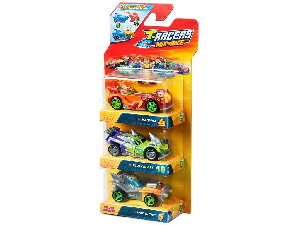 T-Racers Mix'n Race Pack 3 veicoli Magic Box PTR7V316IN00
