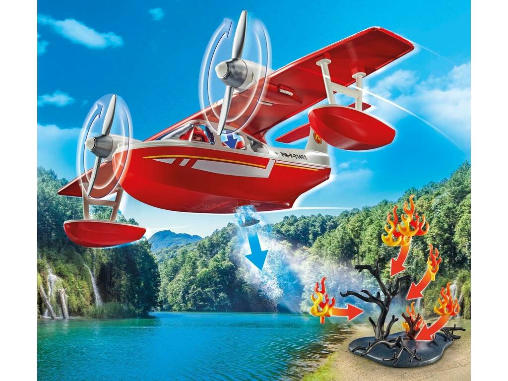 Playmobil Action Heroes Hidroavião dos Bombeiros 71463