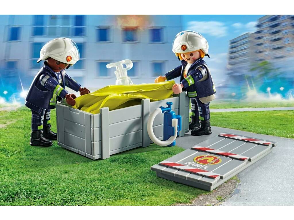 Playmobil Action Heroes Firefighters avec tapis 71465