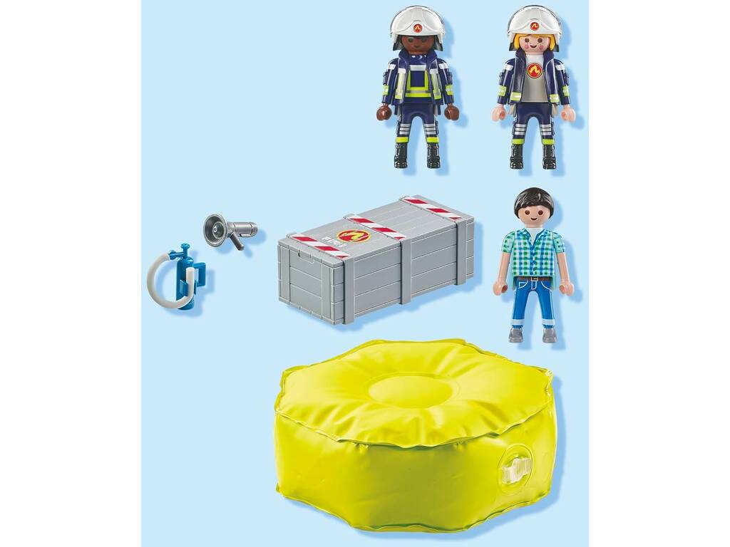 Playmobil Action Heroes Firefighters avec tapis 71465