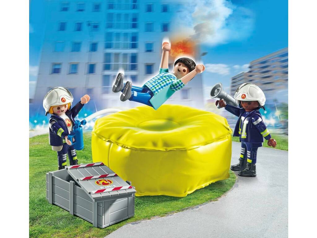 Playmobil Action Heroes Firefighters avec tapis 71465