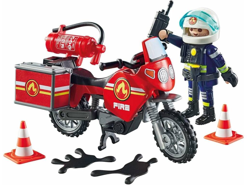 Playmobil Action Heroes Pompier Moto 71466