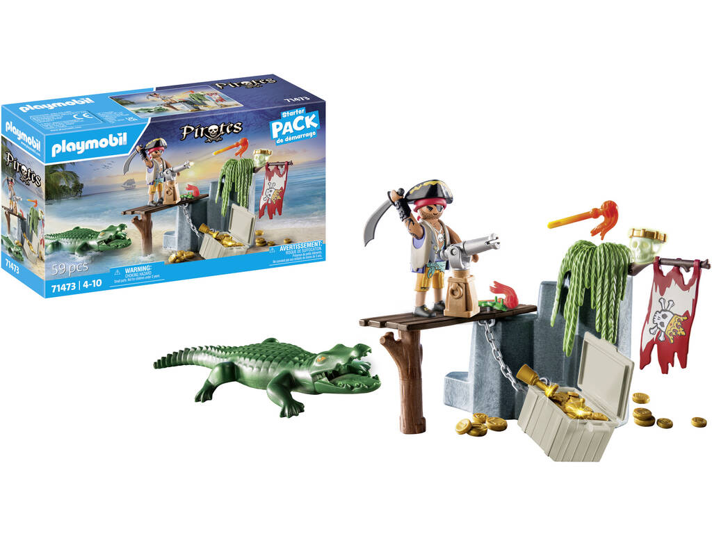 Playmobil Pirates Pirata con Alligatore 71473