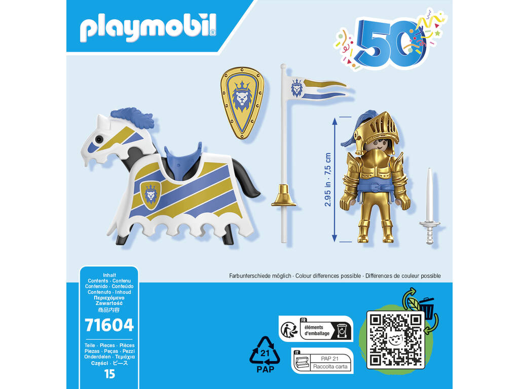 Playmobil 50° Anniversario Cavaliere Medievale 71604