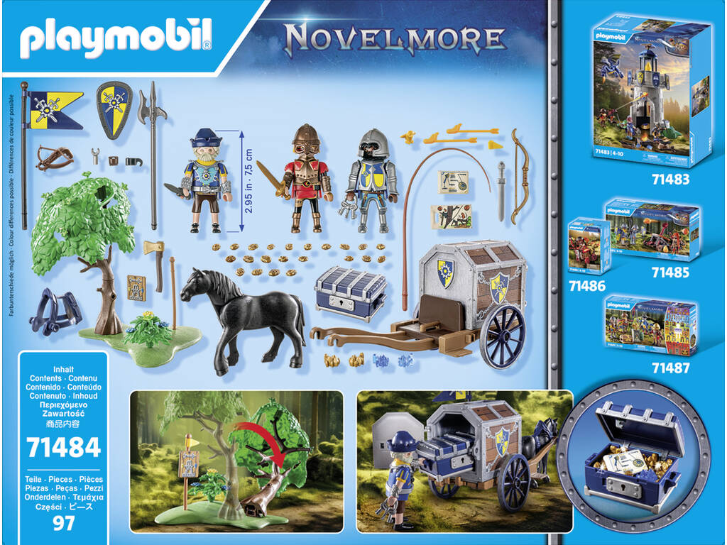 Playmobil Novelmore Convoy de Novelmore con Bandido 71484