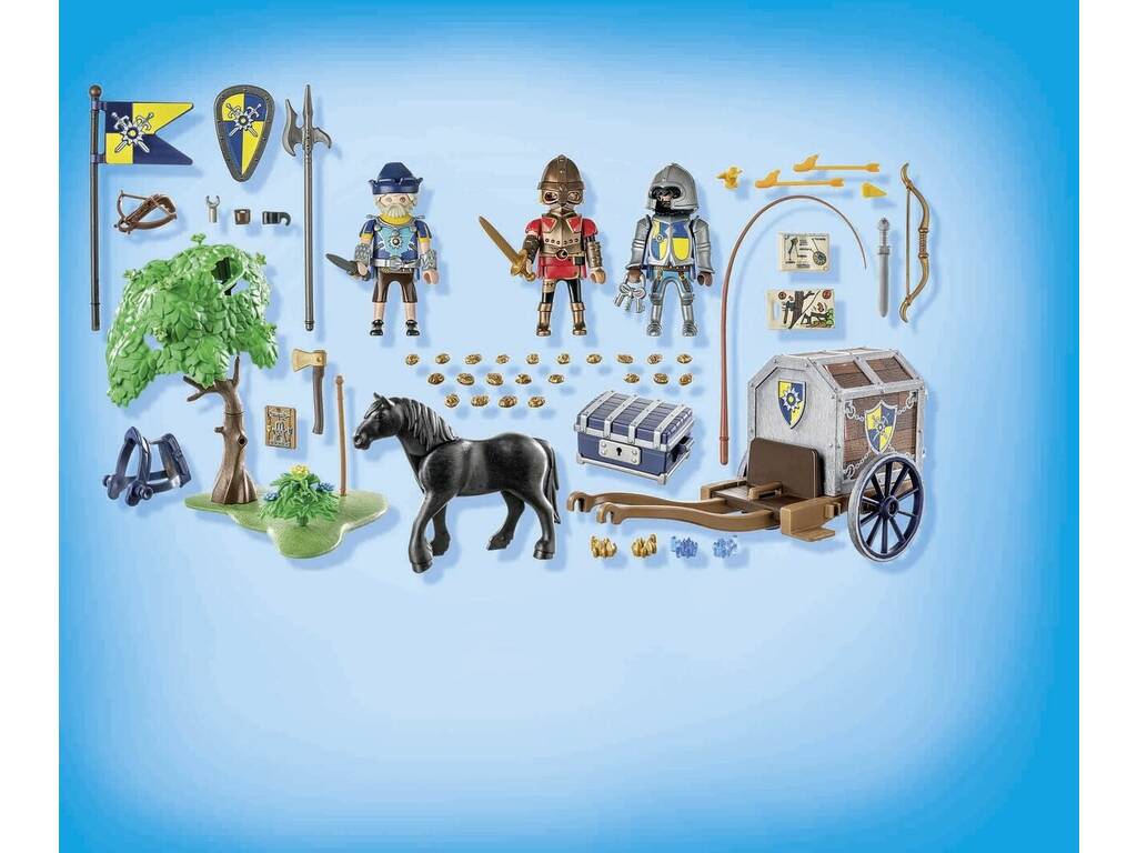 Playmobil Novelmore Convoy de Novelmore con Bandido 71484