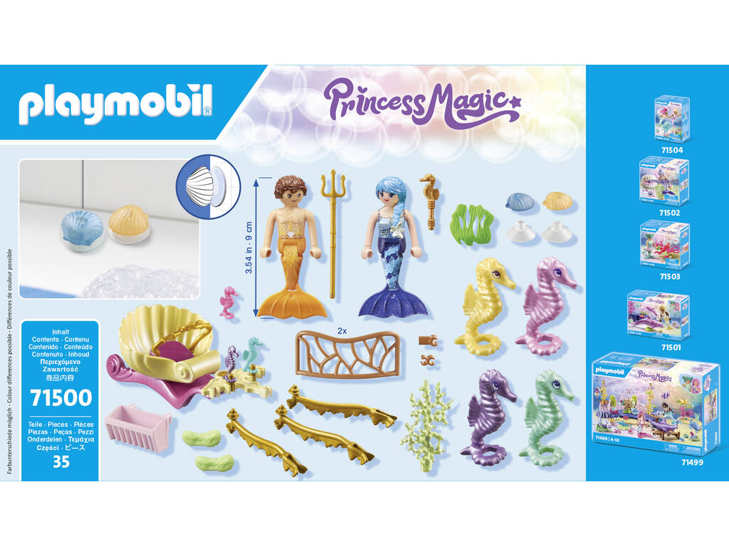 Playmobil Princess Magic Sirena Sirena con cavallucci marini 71500