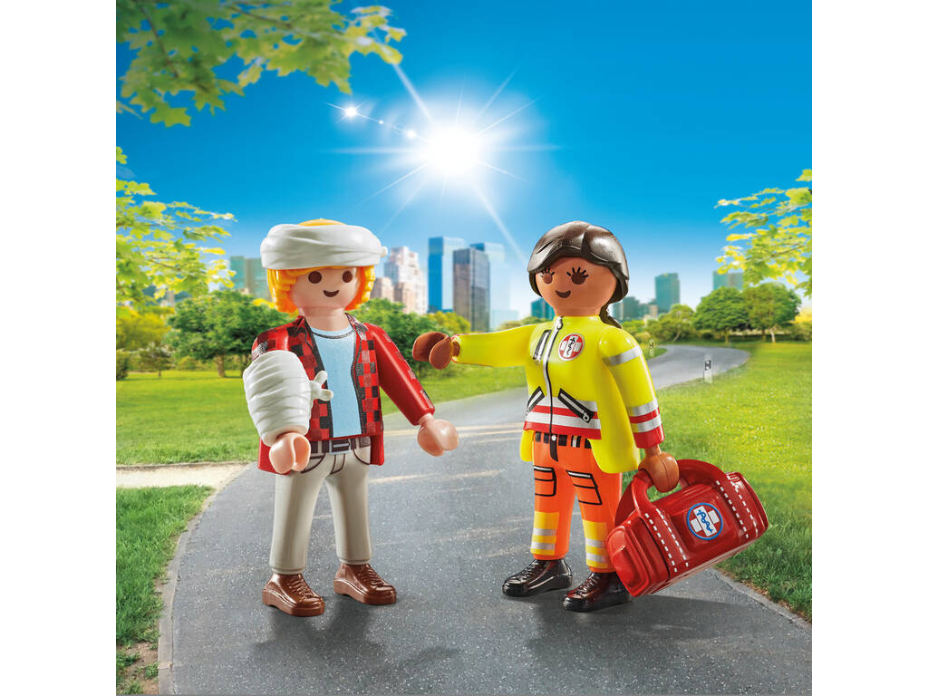 Playmobil Duopack Paramedic avec patient 71506