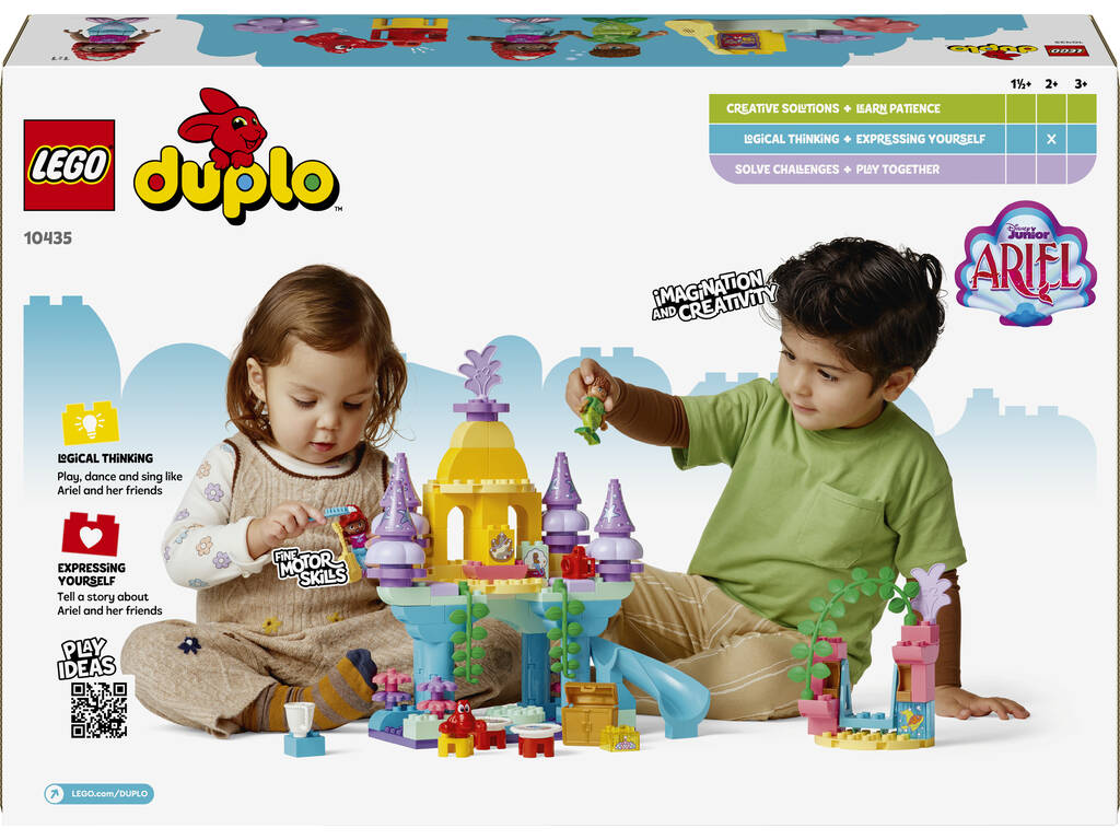 Lego Duplo Ariel Disney Junior Il magico palazzo sottomarino di Ariel 10435