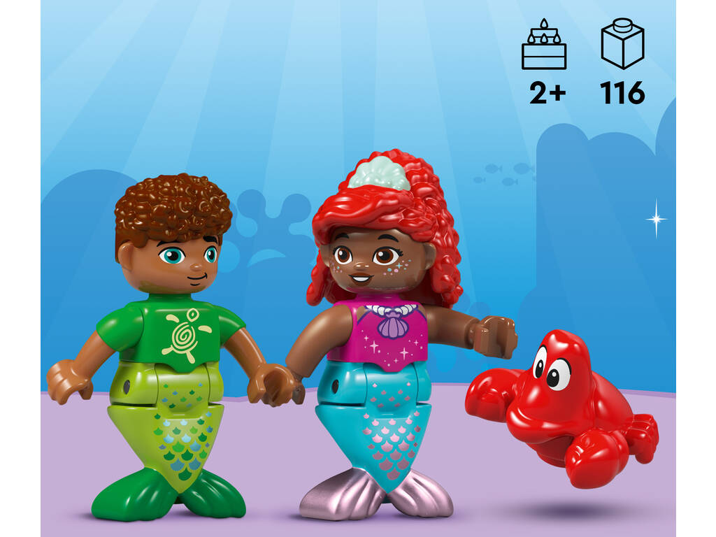 Lego Duplo Ariel Disney Junior Il magico palazzo sottomarino di Ariel 10435