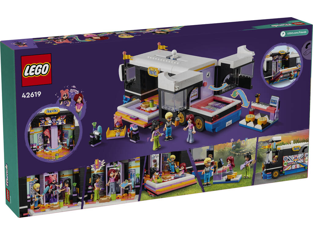 Lego Friends Big Musical Tour Bus 42619