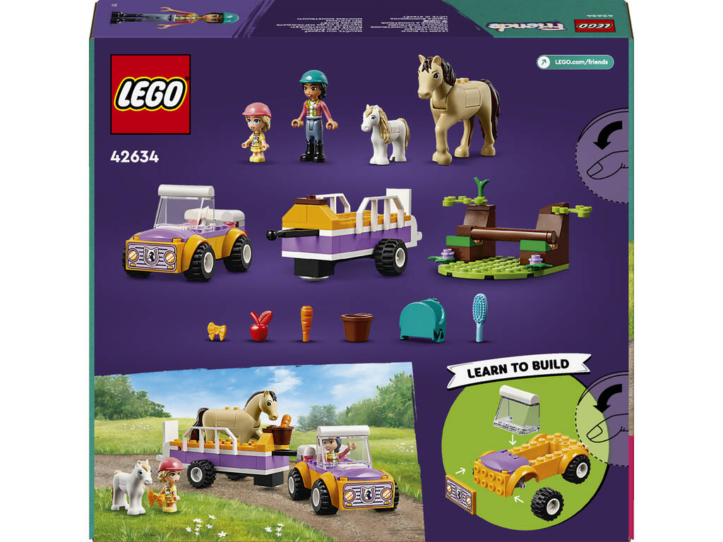 Remorque Lego Friends pour chevaux et poneys 42634