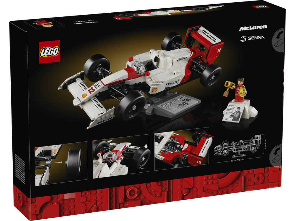 Lego Icons McLaren MP4/4 et Ayrton Senna 10330