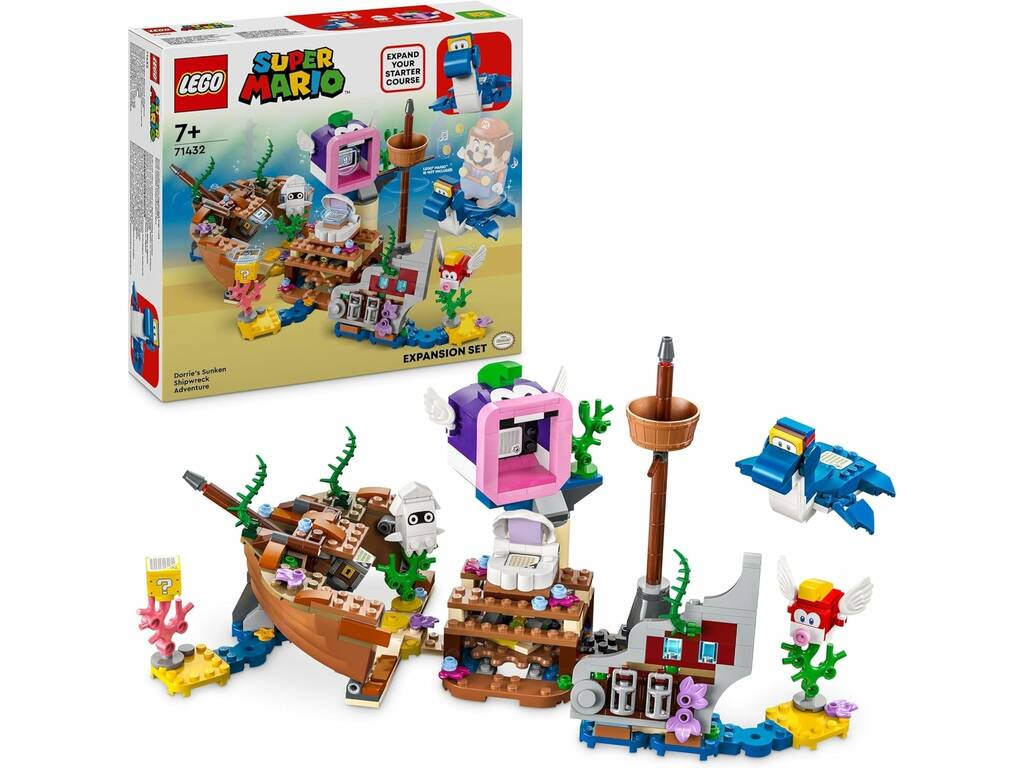 Lego Super Mario Set di Espansione Dorrie e la nave naufragata 71432