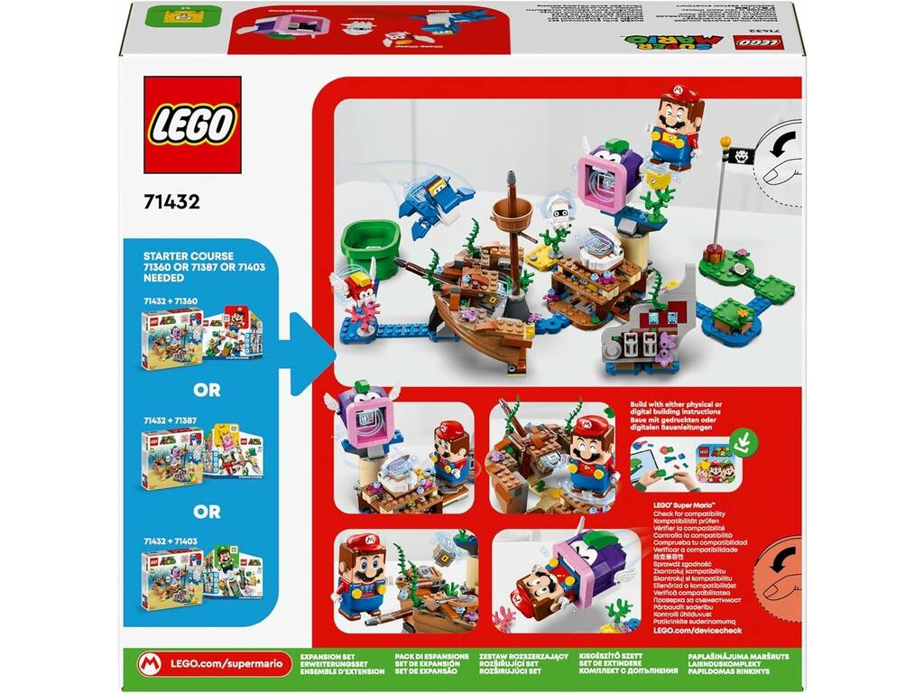 Lego Super Mario Set di Espansione Dorrie e la nave naufragata 71432