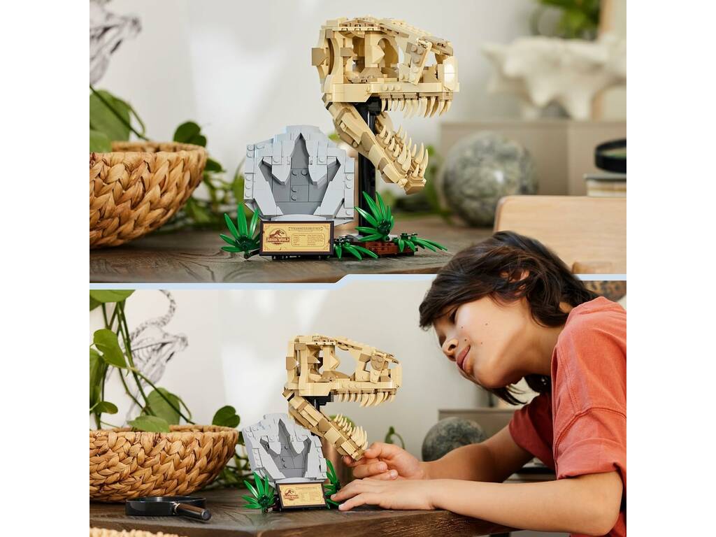 Lego Jurassic World Fossili di Dinosauro Cranio del T. Rex 76964