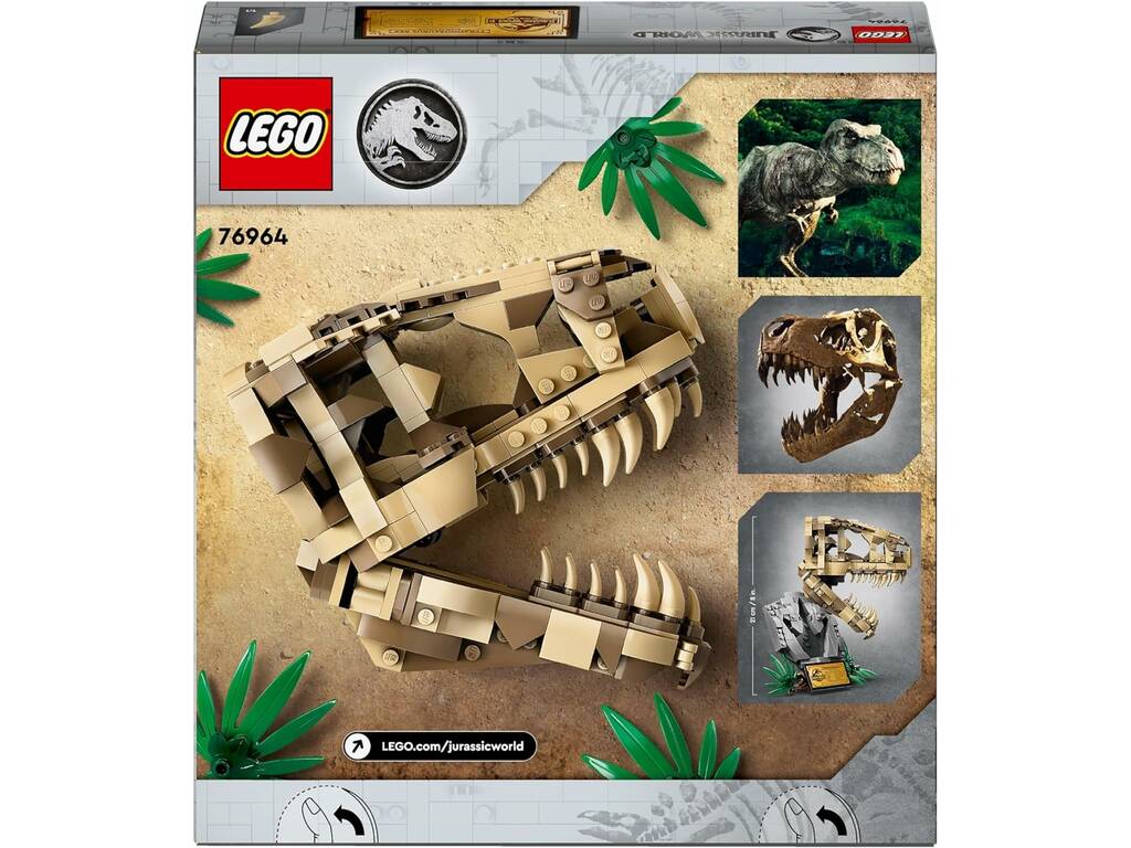 Lego Jurassic World Fossili di Dinosauro Cranio del T. Rex 76964