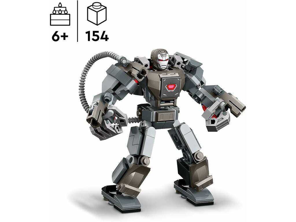 Lego Marvel The Infinity Saga Armadura Robótica de Máquina de Guerra 76277