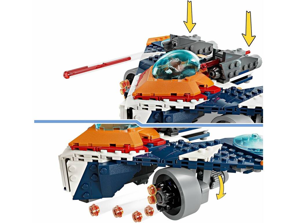 Lego Marvel The Infinity Saga Rocket Vs Ronan Warbird 76278