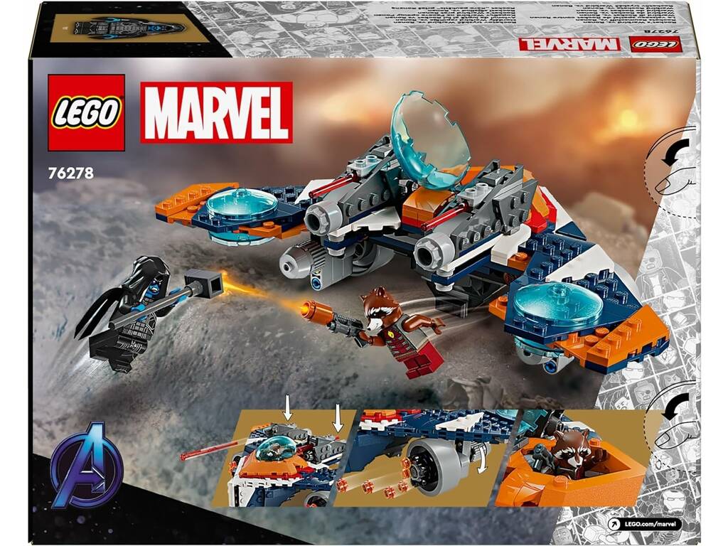 Lego Marvel The Infinity Saga Rocket Vs Ronan Warbird 76278