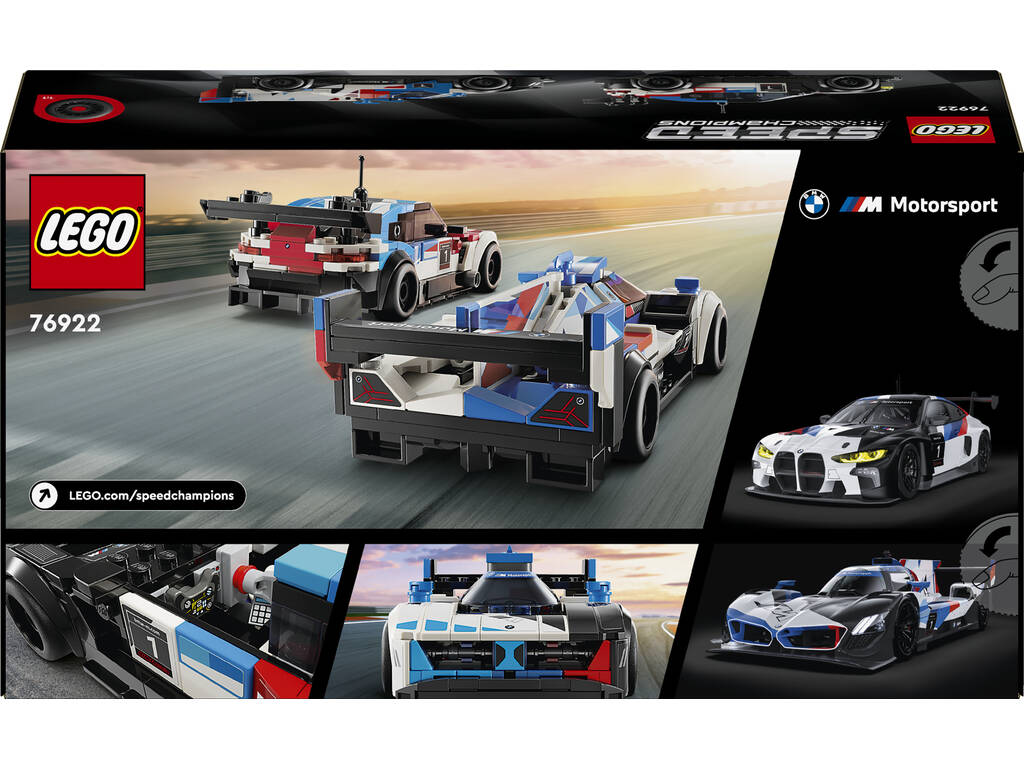 Lego Speed Champions Coche de Carreras BMW M4 GT3 Y BMW Hybrid 76922