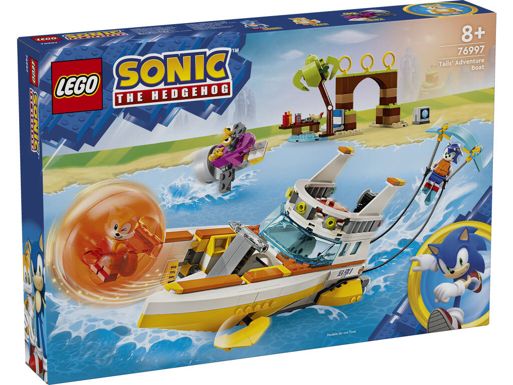 Lego Sonic Tails Adventure Boat 76997