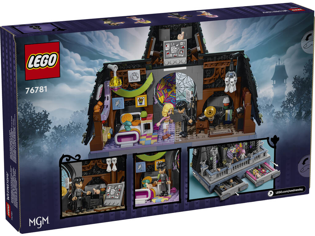 Lego Wednesday Schlafzimmer von Wednesday und Enid 76781