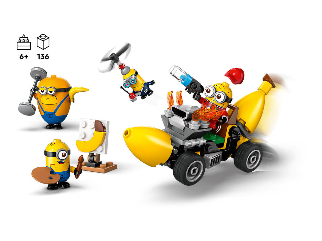 Lego Gru 4 Mes Minions préférés et la voiture banane 75580