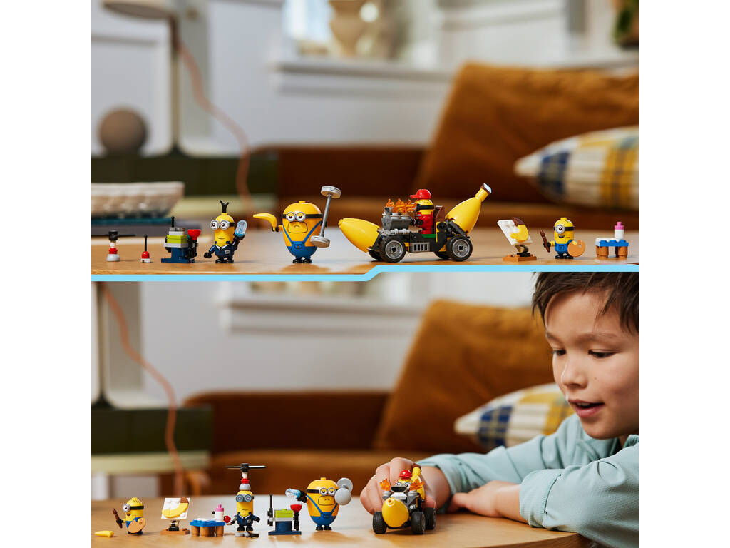 Lego Gru 4 Mes Minions préférés et la voiture banane 75580