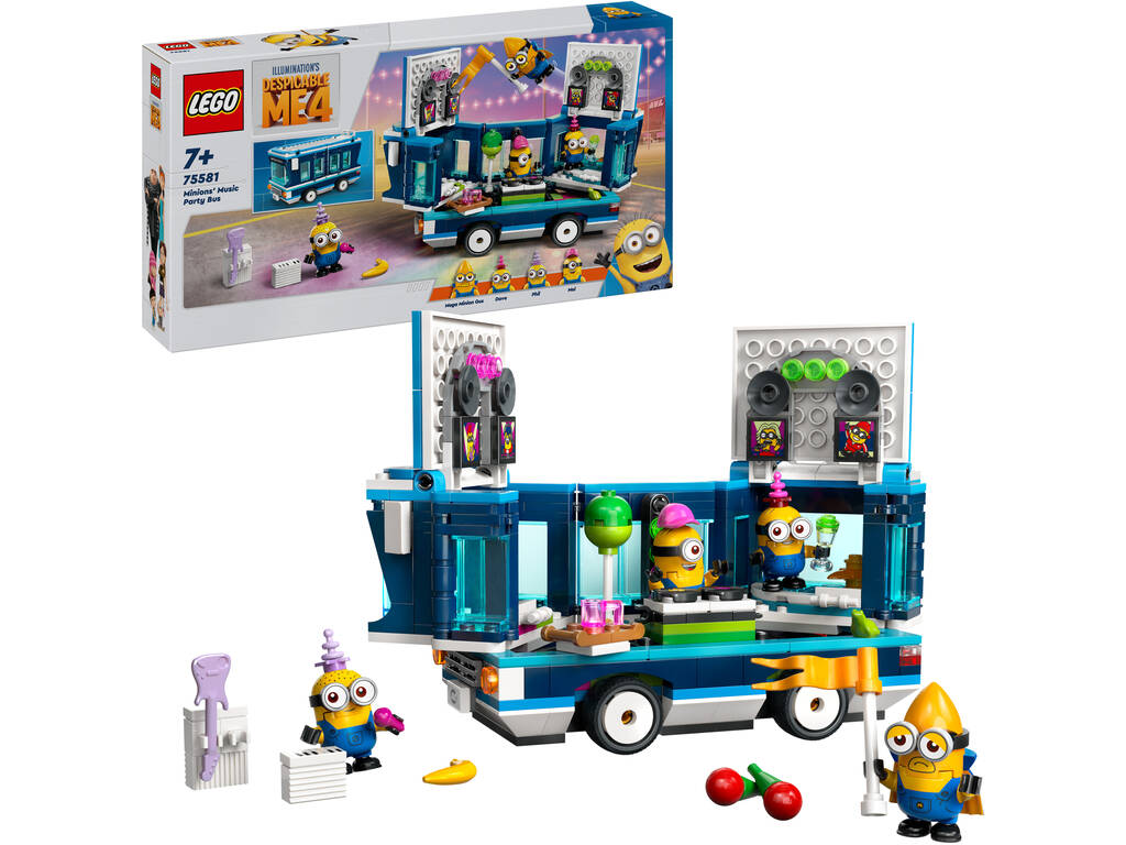 Lego Gru 4 Mi Villano Favorito Bus de Fiesta Musical de los Minios 75581