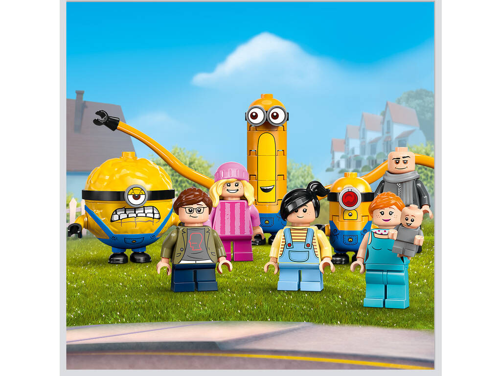 Lego Gru 4 Mes Minions préférés et le manoir familial de Gru 75583