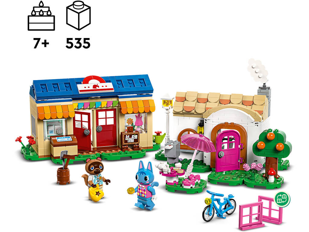 Lego Animal Crossing MiniNook e Casa di Minina 77050