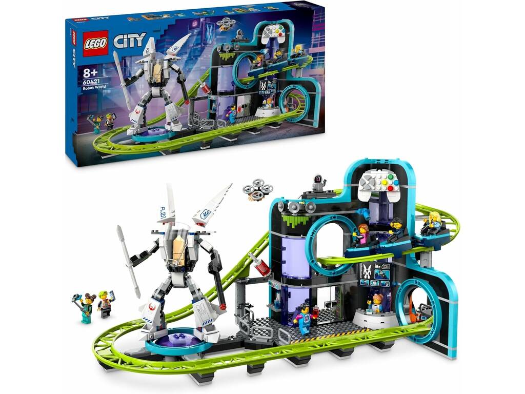 Lego City Montagna russa di robot world 60421