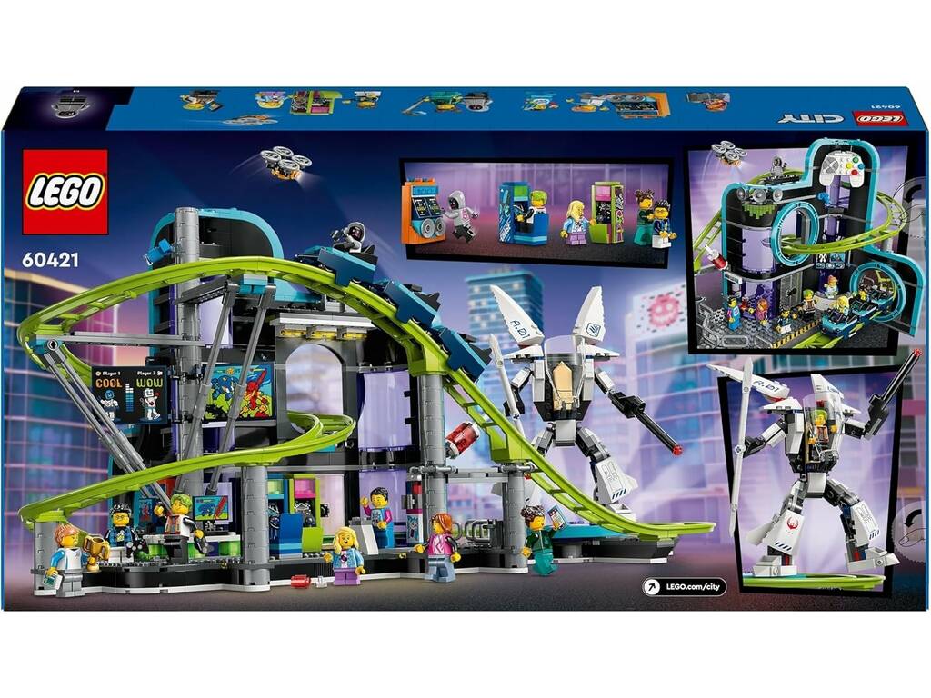 Lego City Montagna russa di robot world 60421