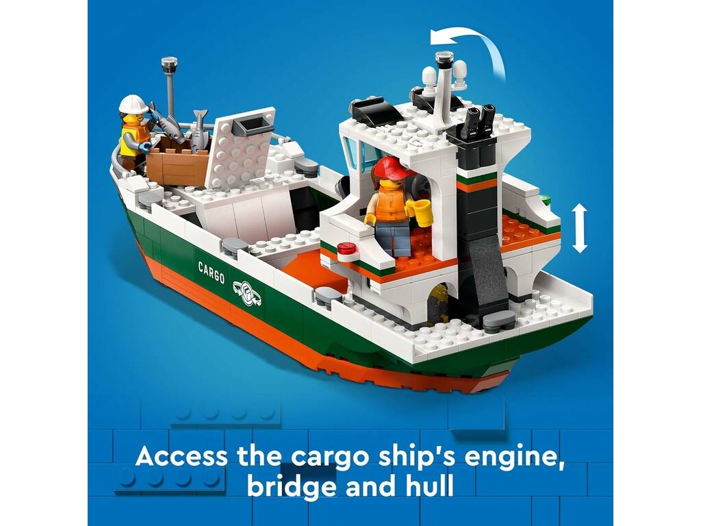 Lego City Porto marittimo con nave da carico 60422
