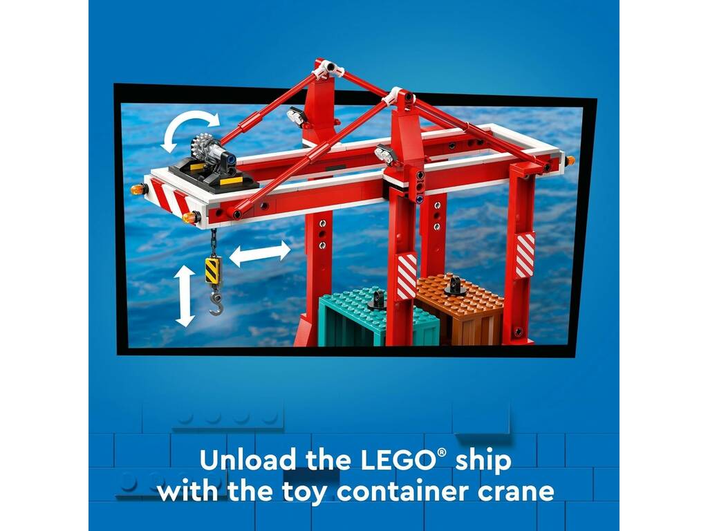 Lego City Porto marittimo con nave da carico 60422