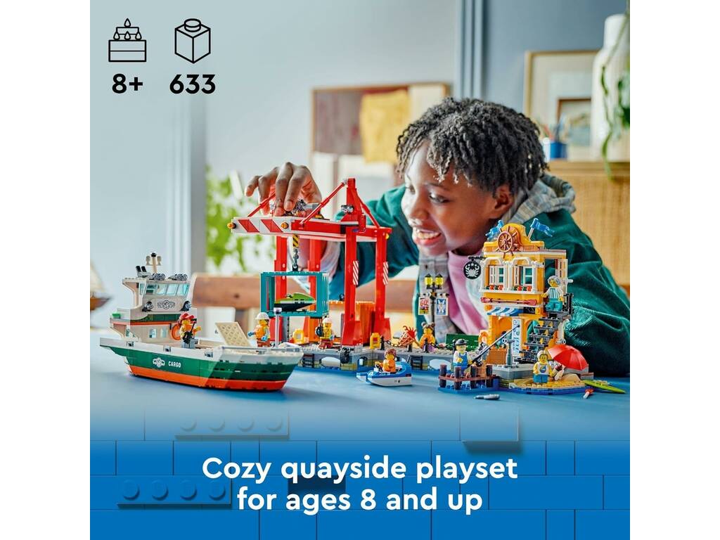 Lego City Porto marittimo con nave da carico 60422