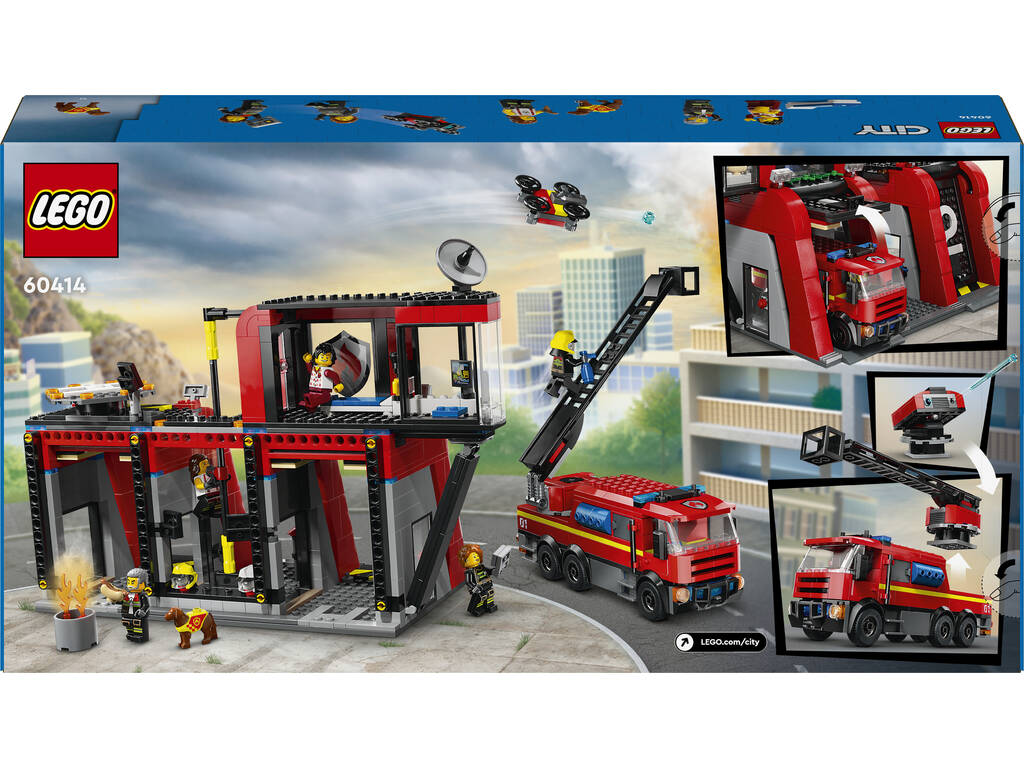 Station de pompiers Lego City avec camion de pompiers 60414
