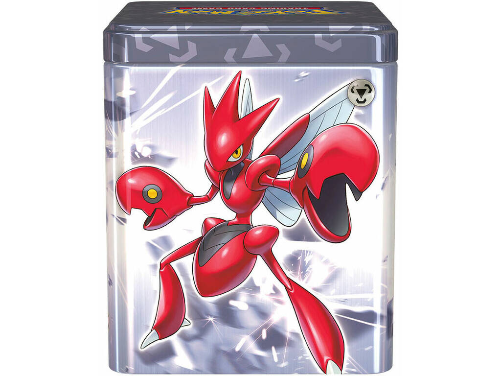 Pokémon TCG Lattina impilabile con 3 buste e adesivi Bandai PC50468