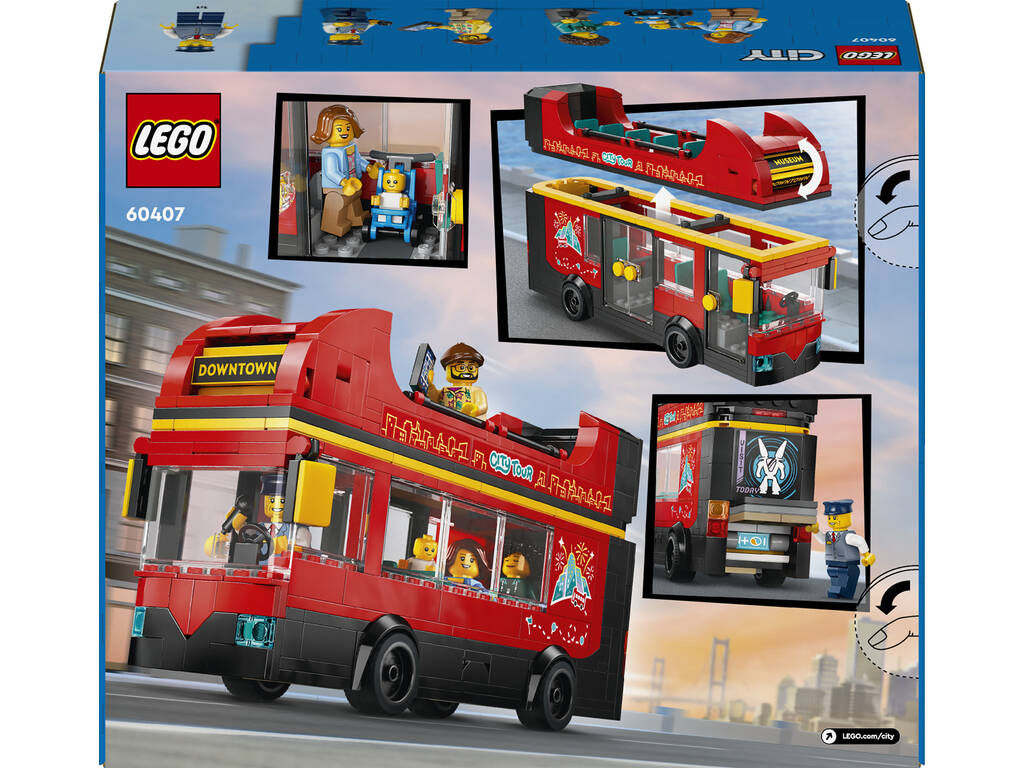 Lego City Doppeldecker-Touristenbus Rot 60407